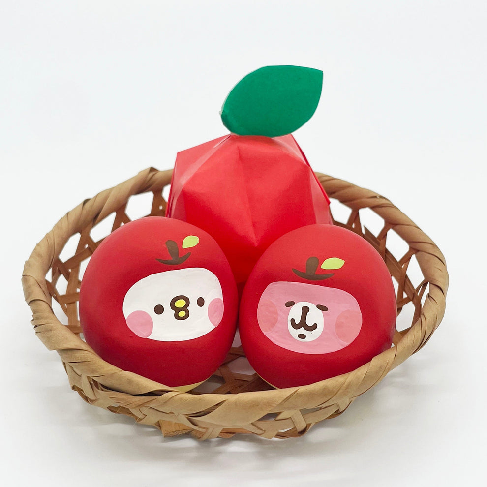 【日本正規品】<キャだるま>リンゴ うさぎ