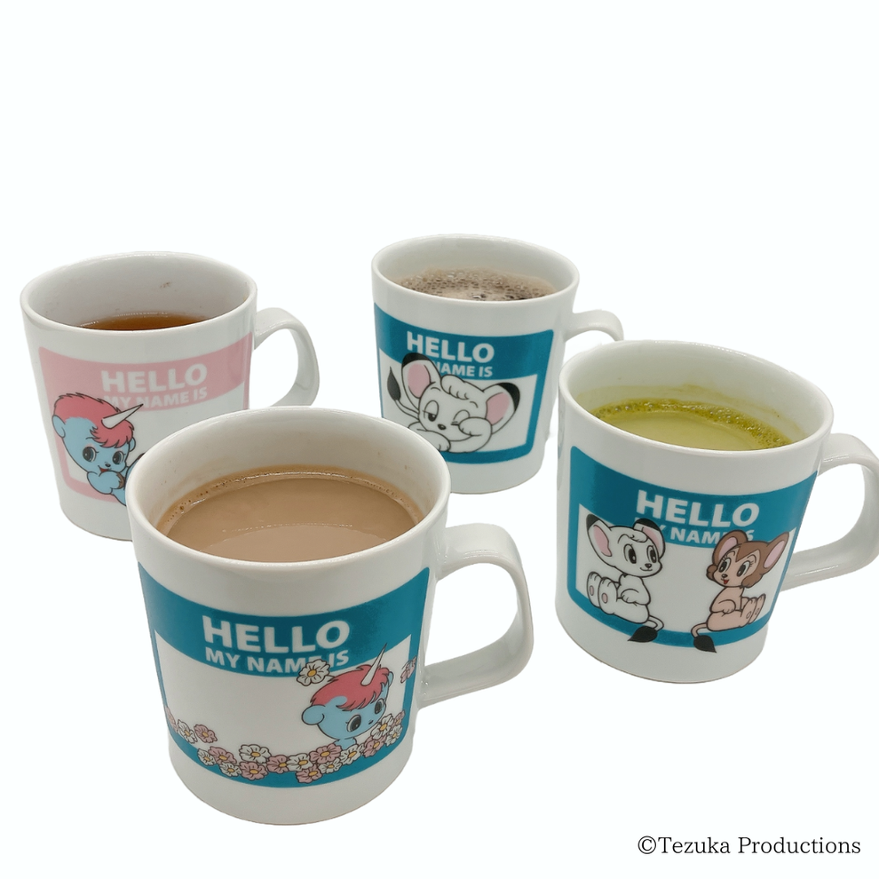 【日本正規品】<Kiln-ium>波佐見焼マグカップ HELLO MY NAME IS(レオ)