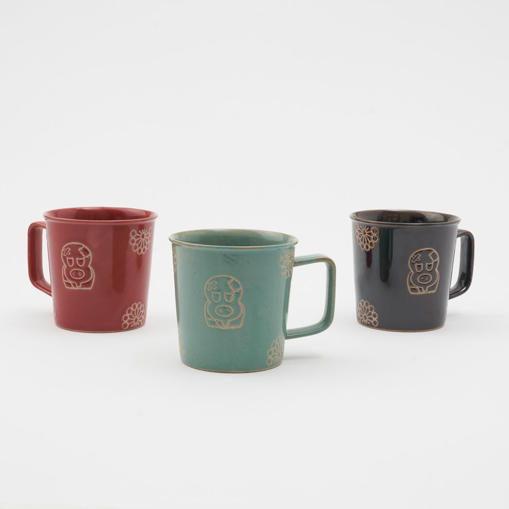 【日本正規品】<Kiln-ium>波佐見焼マグカップ ヒョウタンツギ
