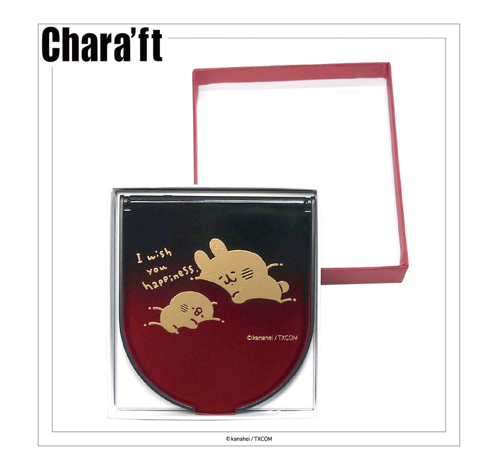 【日本正規品】玉虫塗コンパクトミラー1(ふわふわ)
