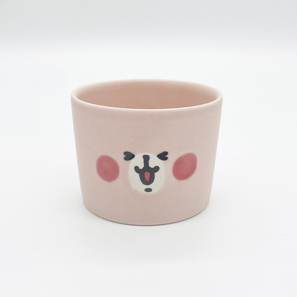 【日本正規品】うさぎ フェイスフリーカップ キャハ顔