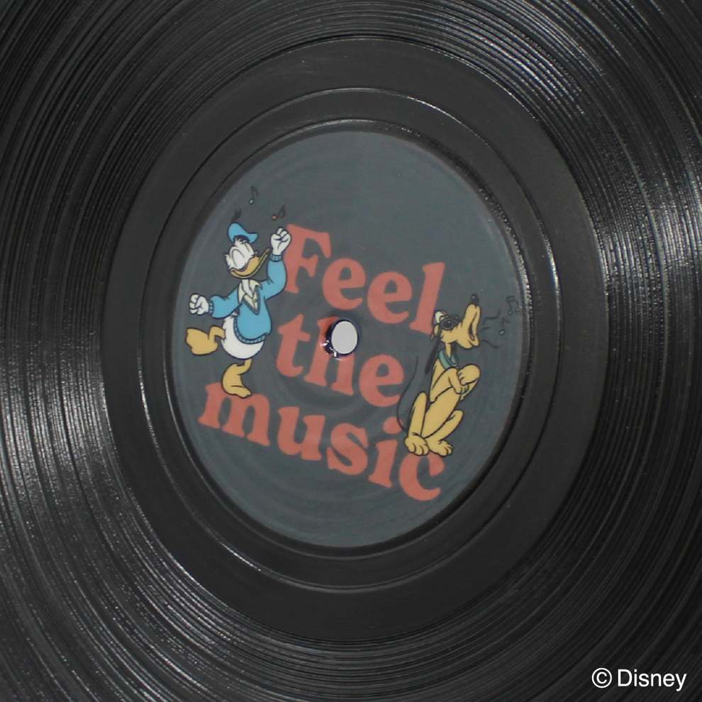 【日本正規品】レコード飾り皿 ミッキーマウス -Feel The Music-