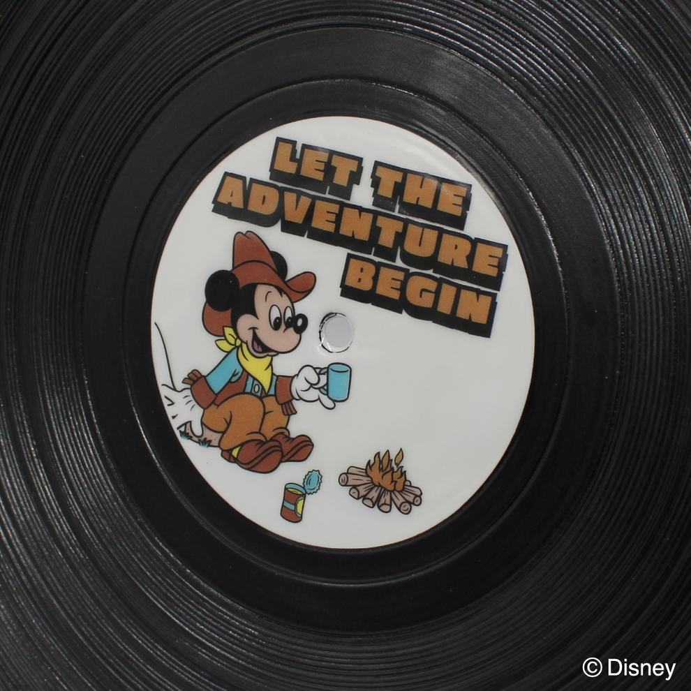 【日本正規品】レコード飾り皿 ミッキーマウス -Let The Adventure Begin-