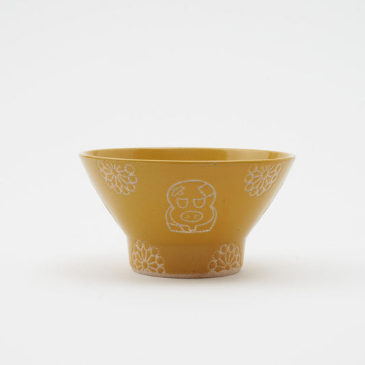【日本正規品】＜Kiln-ium＞波佐見焼お茶碗 ヒョウタンツギ