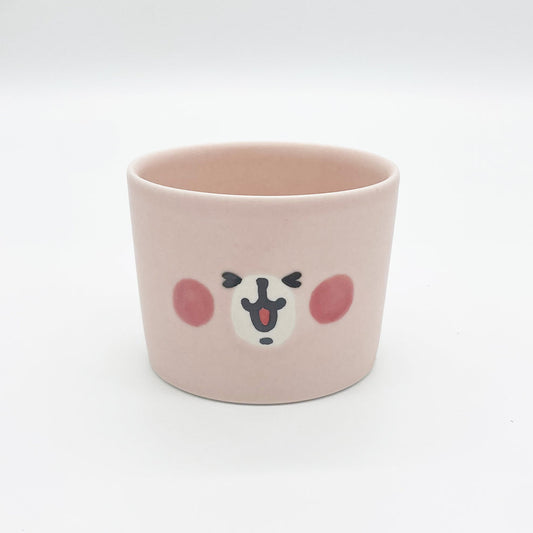【日本正規品】うさぎ フェイスフリーカップ キャハ顔