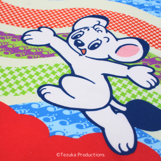 【日本正規品】ジャングル大帝 レオ 和柄手ぬぐい［波柄］